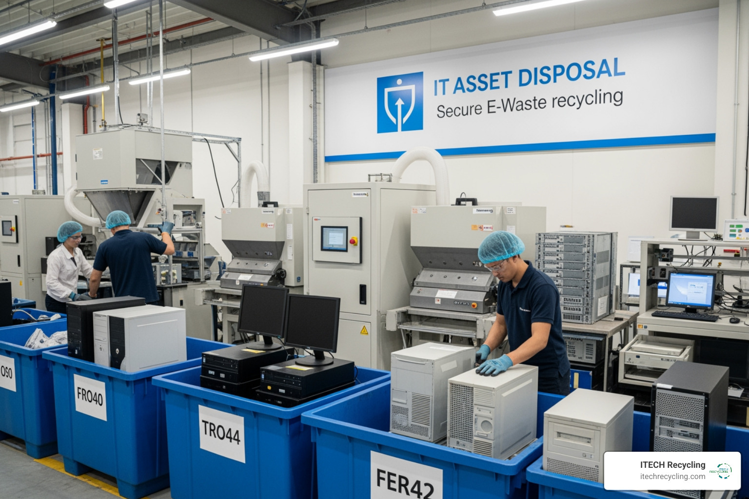 industry certification logos including R2v3 e-Stewards and ISO - it asset disposal companies