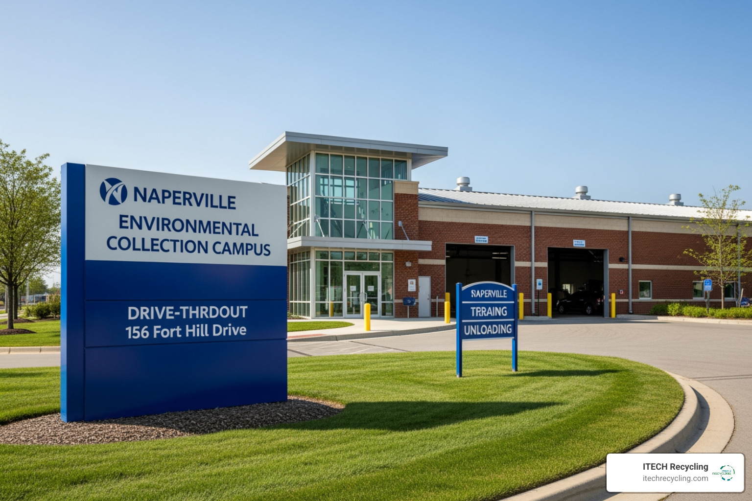 Naperville Environmental Collection Campus exterior - electronics recycling naperville Naperville Environmental Collection Campus exterior - electronics recycling naperville