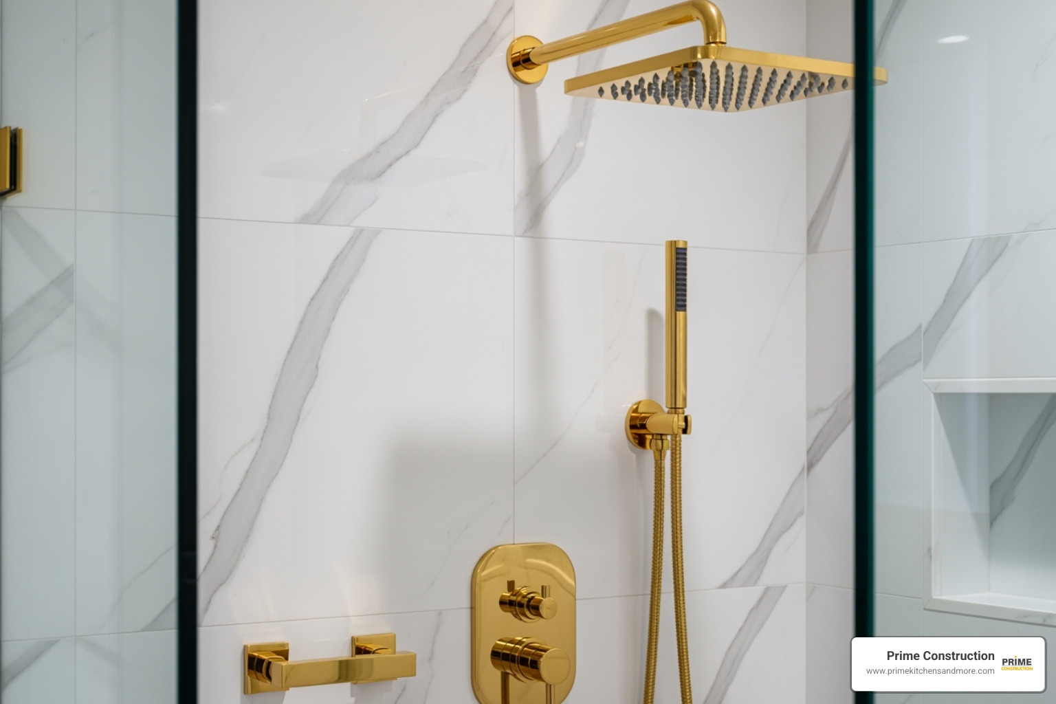 high-end shower materials - shower remodeling