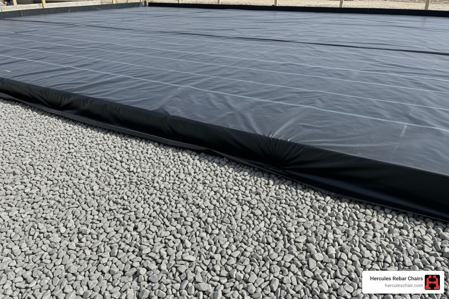 compacted gravel base with vapor barrier - garage slab rebar compacted gravel base with vapor barrier - garage slab rebar