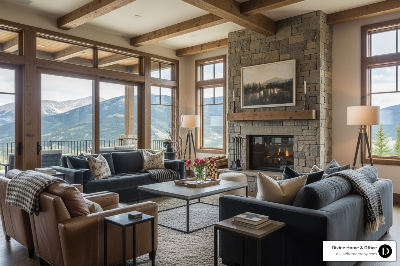 Mixed textures in a luxury living room featuring velvet upholstery, leather finishes, and a wool rug - elegant luxury living spaces Mixed textures in a luxury living room featuring velvet upholstery, leather finishes, and a wool rug - elegant luxury living spaces