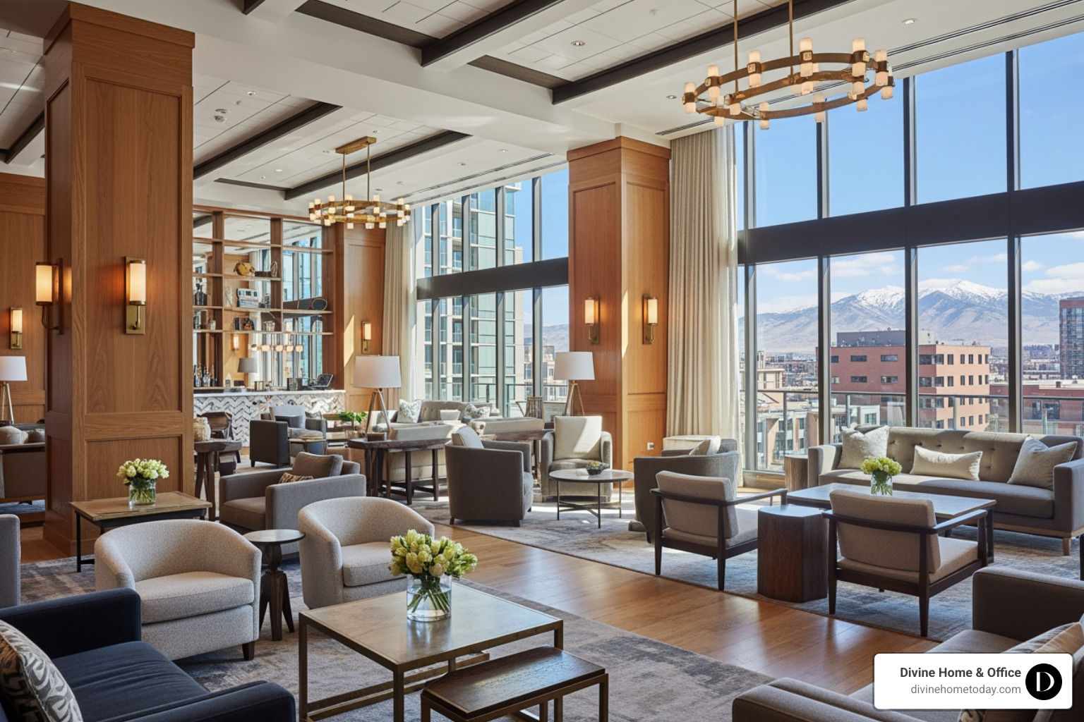 boutique Denver hotel lobby - contemporary interior design Denver boutique Denver hotel lobby - contemporary interior design Denver