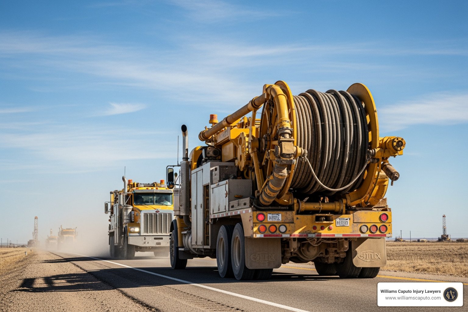 oilfield service trucks in West Texas - truck accident attorney Midland