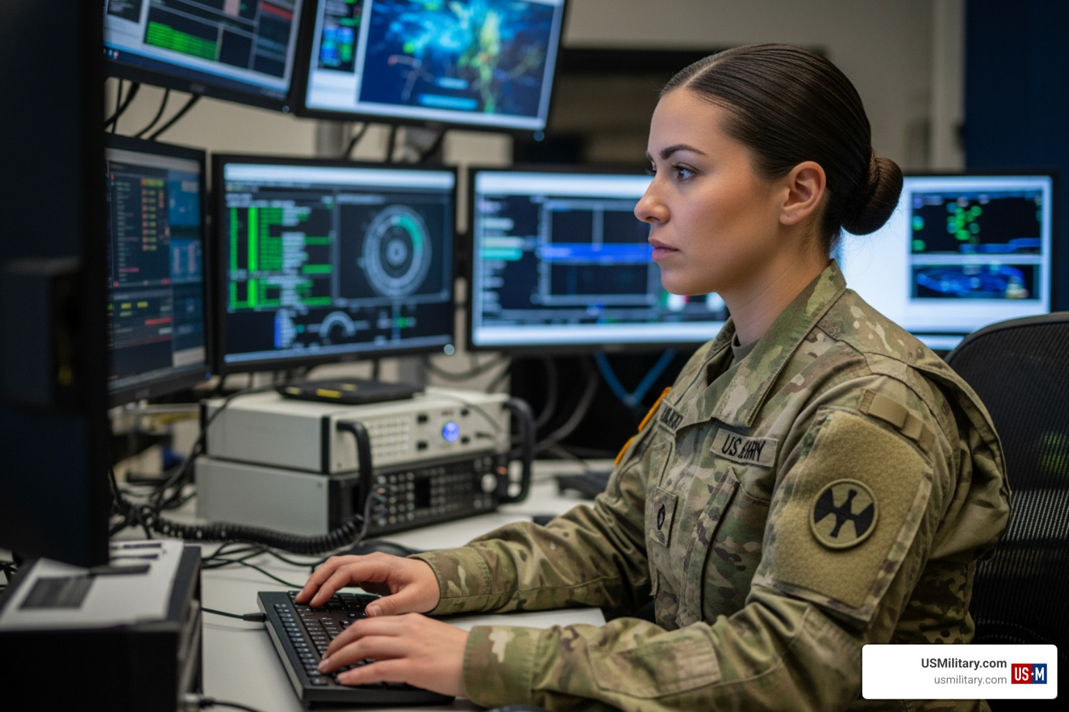 female soldier in a technical environment - top 10 army jobs for women 2026 female soldier in a technical environment - top 10 army jobs for women 2026