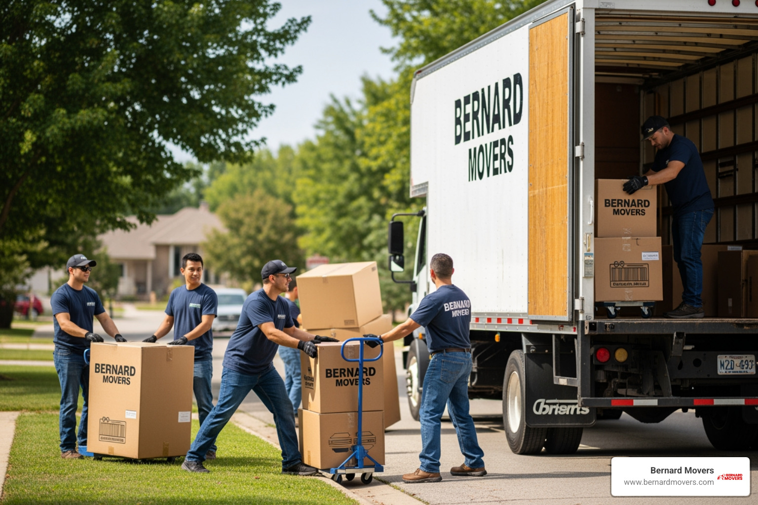 Bernard Movers team loading a truck - movers Morton Grove IL