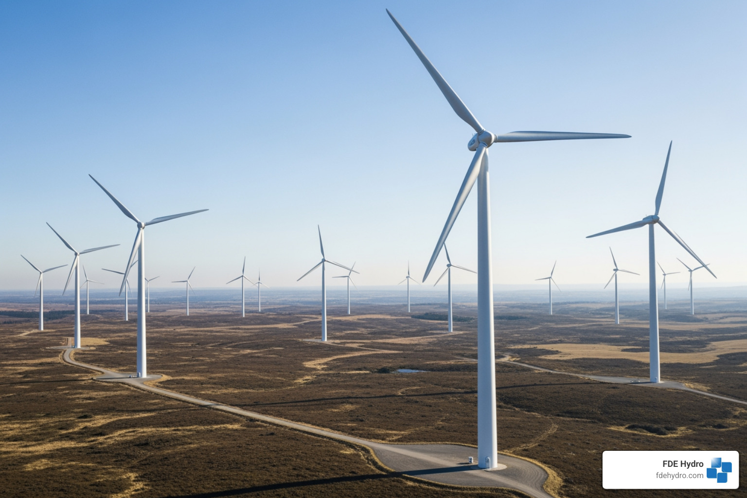 high-tech wind farm - best renewable energy