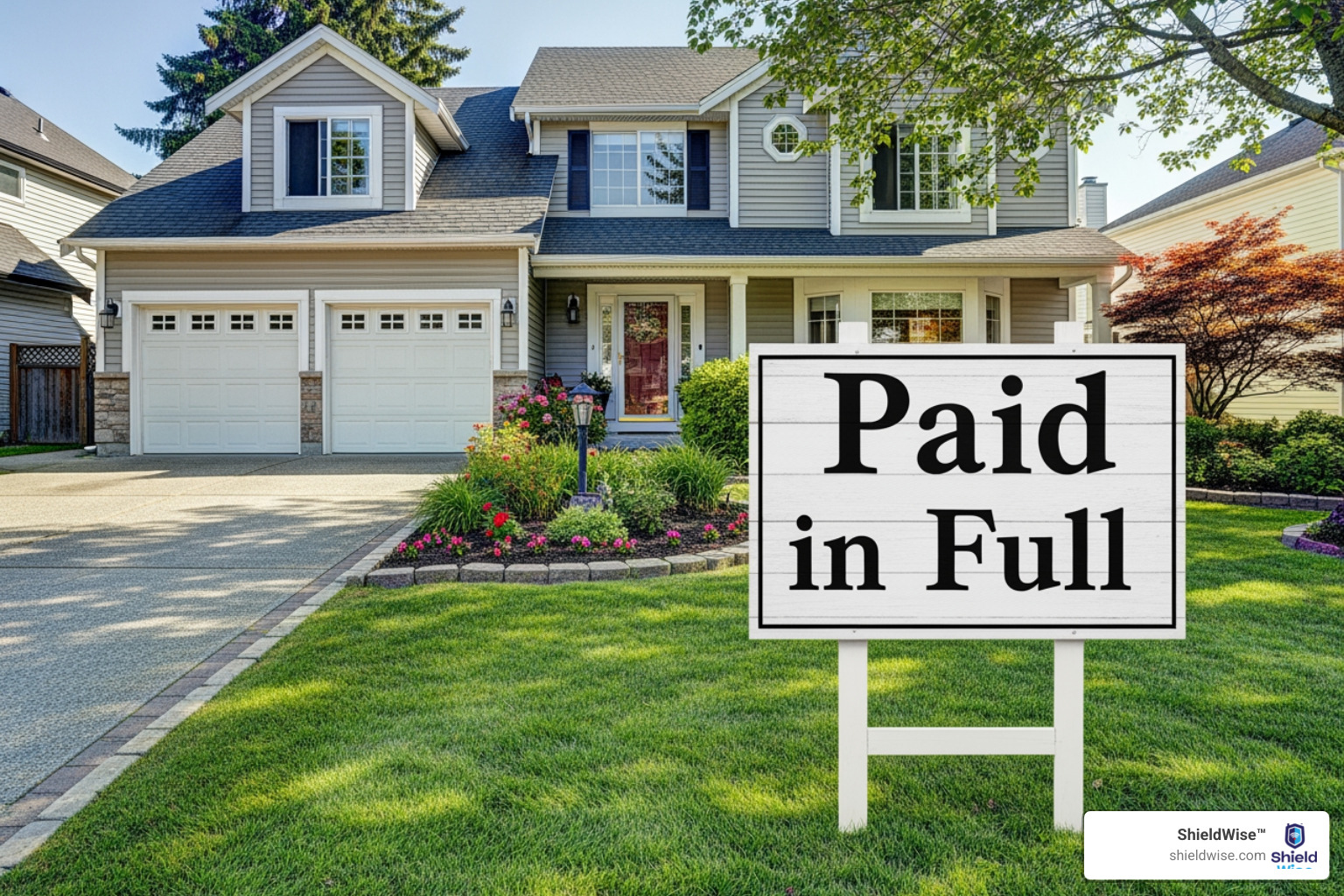 house with a "Paid in Full" sign - how much life insurance do i need in retirement house with a "Paid in Full" sign - how much life insurance do i need in retirement