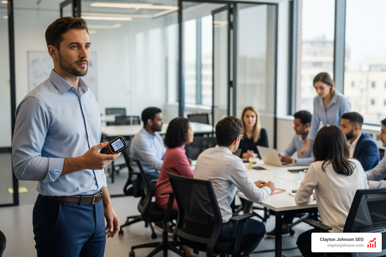 Facilitator using a timer during a breakout session - Canvas workshop facilitation guide Facilitator using a timer during a breakout session - Canvas workshop facilitation guide