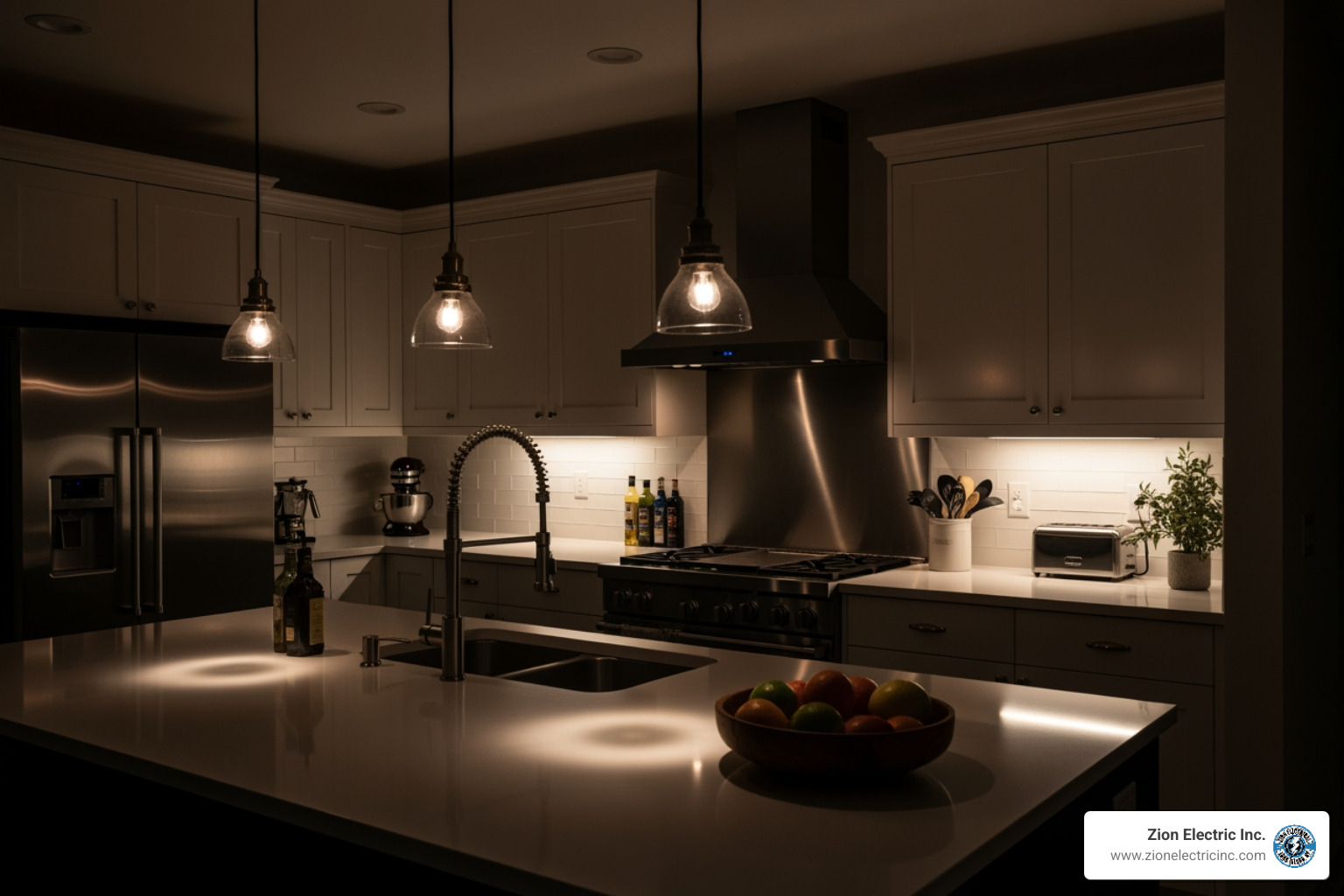 flickering lights in a kitchen - residential electrical repair