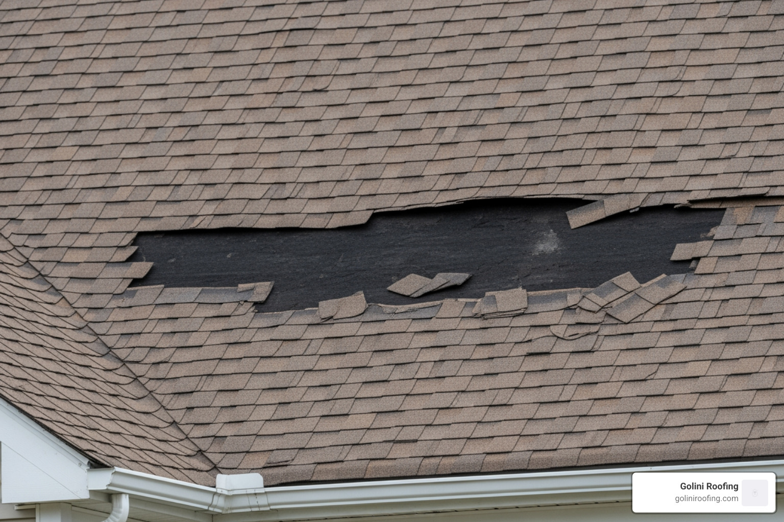 missing shingles on a residential roof - roofing repair contractor missing shingles on a residential roof - roofing repair contractor