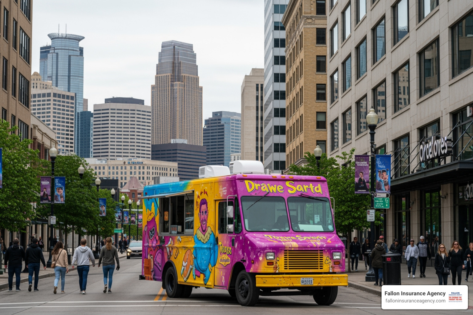 Food truck in Minneapolis - Commercial auto insurance MN