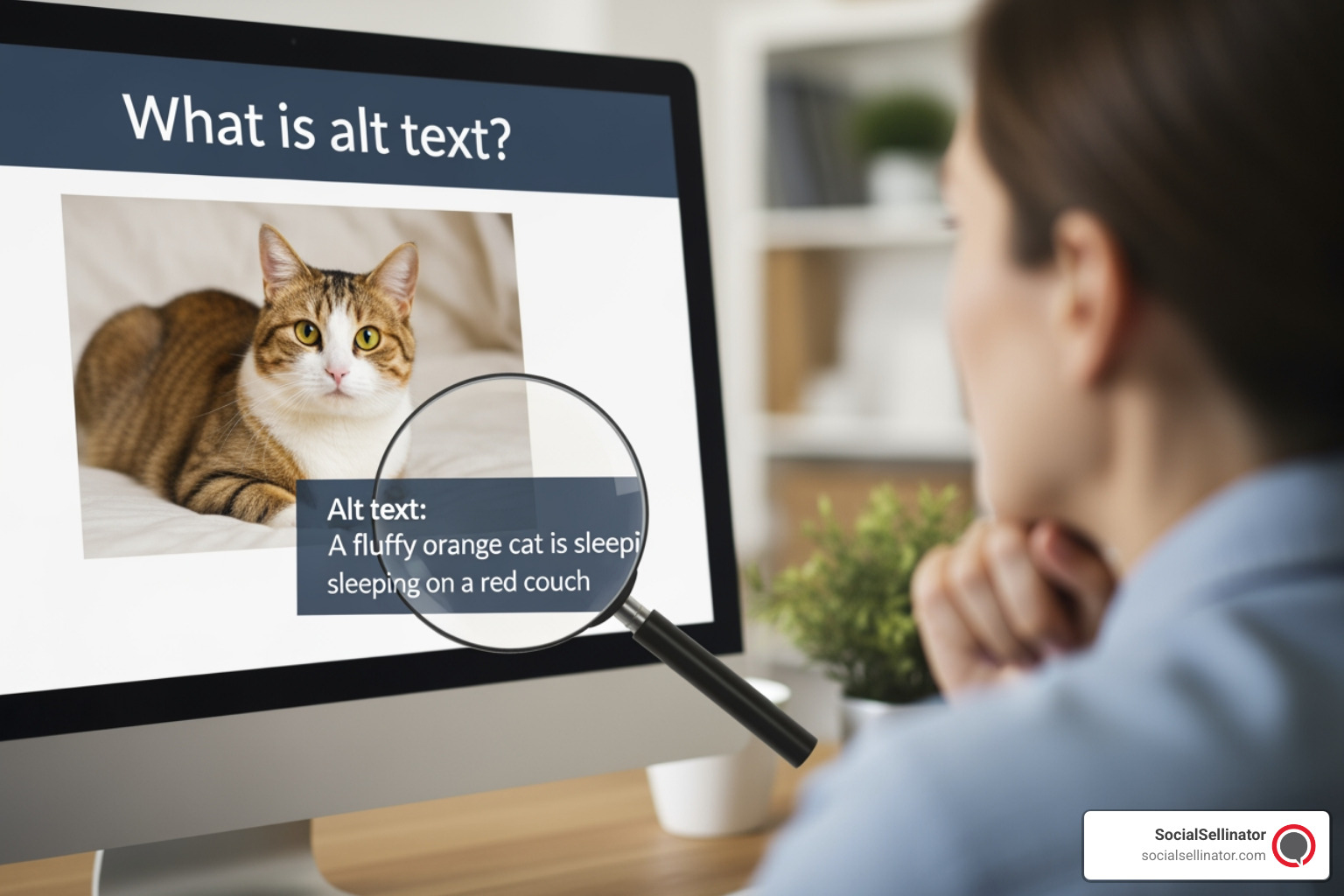 A bar chart showing sales data with a text description - What is alt text?