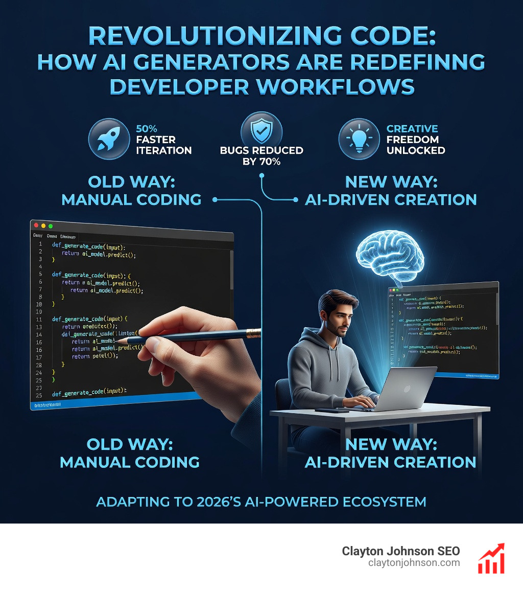 Security shield icon over a block of code with a warning sign - ai code generator