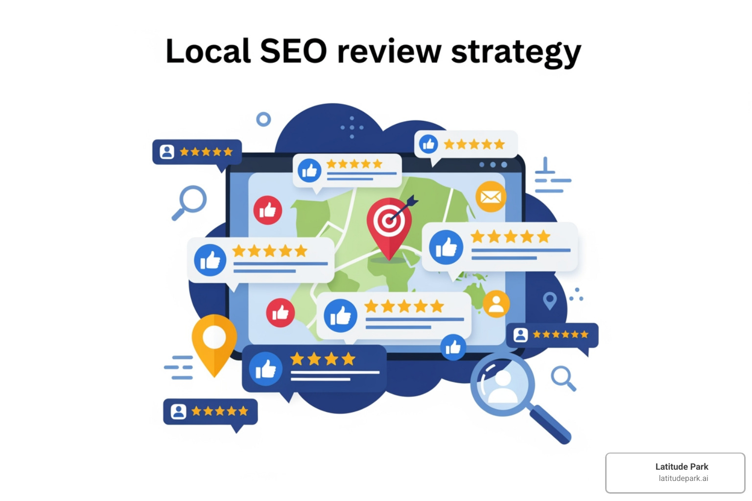 Google Local Pack results showing businesses with high star ratings and review counts - local SEO review strategy
