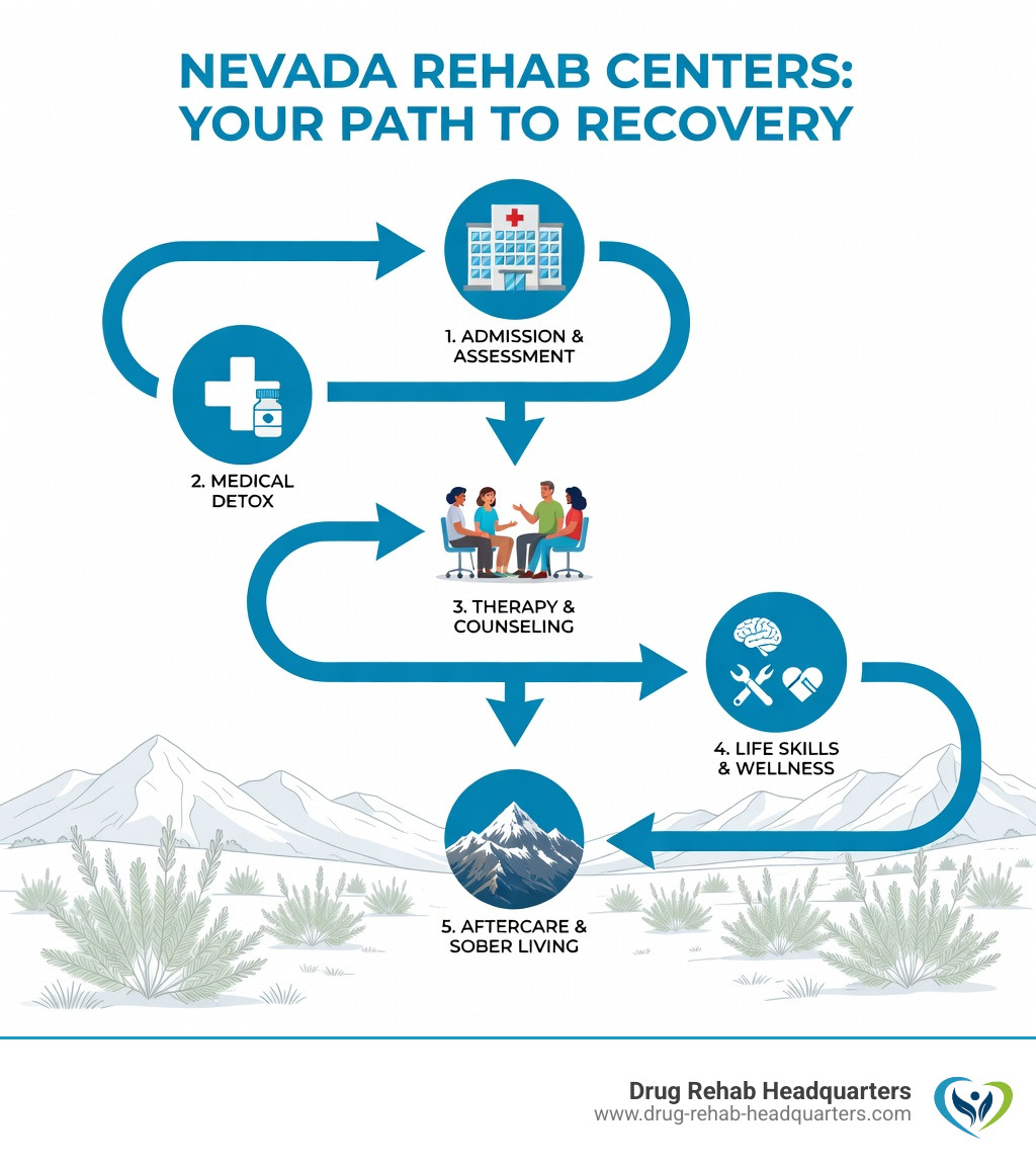 Nevada desert landscape with mountains at sunrise - Nevada Rehab Centers