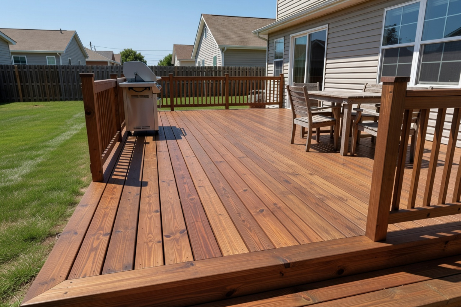 interior wood shutters finished with a rich semi-transparent stain - Armstrong-Clark Wood Stains