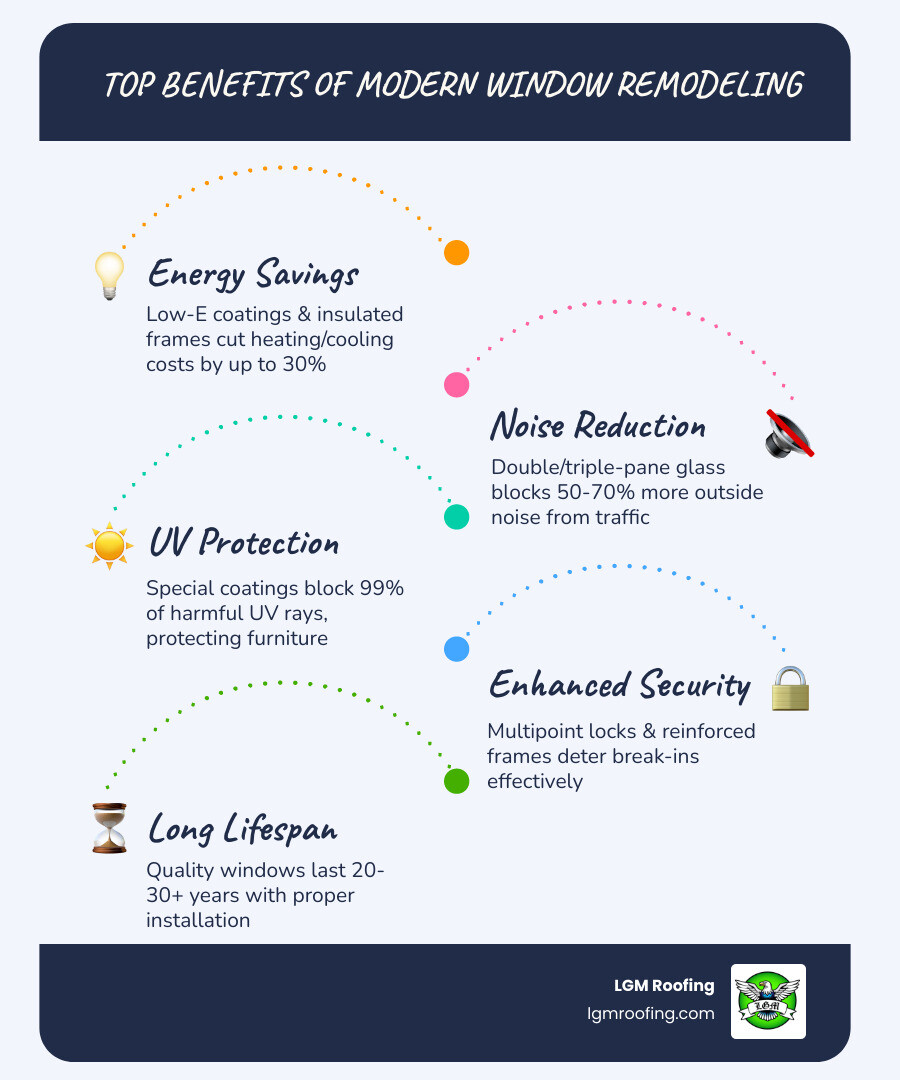 infographic showing benefits of modern window technology including energy efficiency ratings, noise reduction levels, UV protection percentages, security features, and average lifespan compared to old windows - local window remodeling in montclair, nj infographic infographic-line-5-steps-blues-accent_colors infographic showing benefits of modern window technology including energy efficiency ratings, noise reduction levels, UV protection percentages, security features, and average lifespan compared to old windows - local window remodeling in montclair, nj infographic infographic-line-5-steps-blues-accent_colors