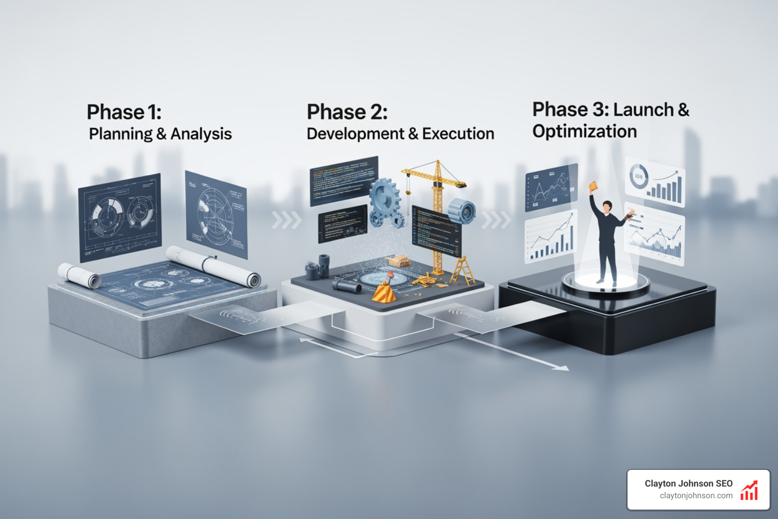 Implementation roadmap showing 30-day blocks: Setup, Execution, and Optimization - SVA balanced scorecard approach
