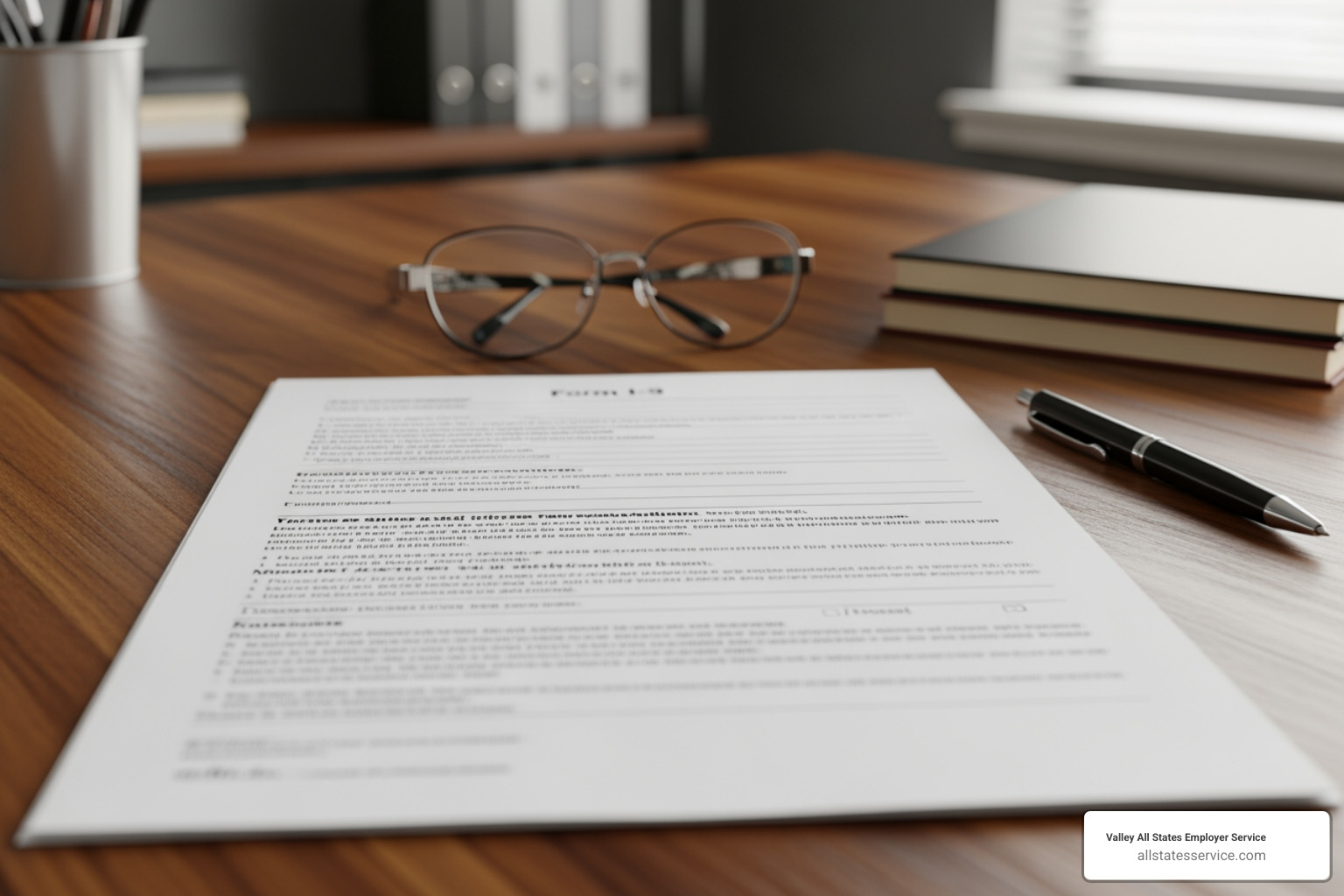 Official Form I-9 paperwork on a desk - i 9 documentation verification