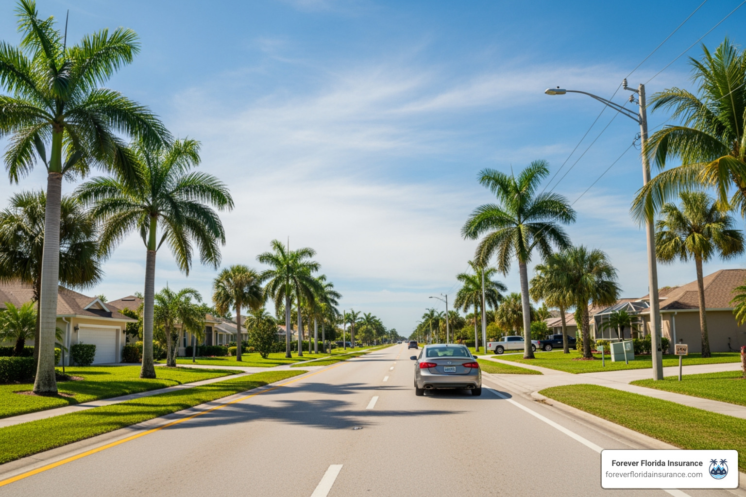 car driving on Tamiami Trail in Port Charlotte - auto insurance port charlotte fl car driving on Tamiami Trail in Port Charlotte - auto insurance port charlotte fl