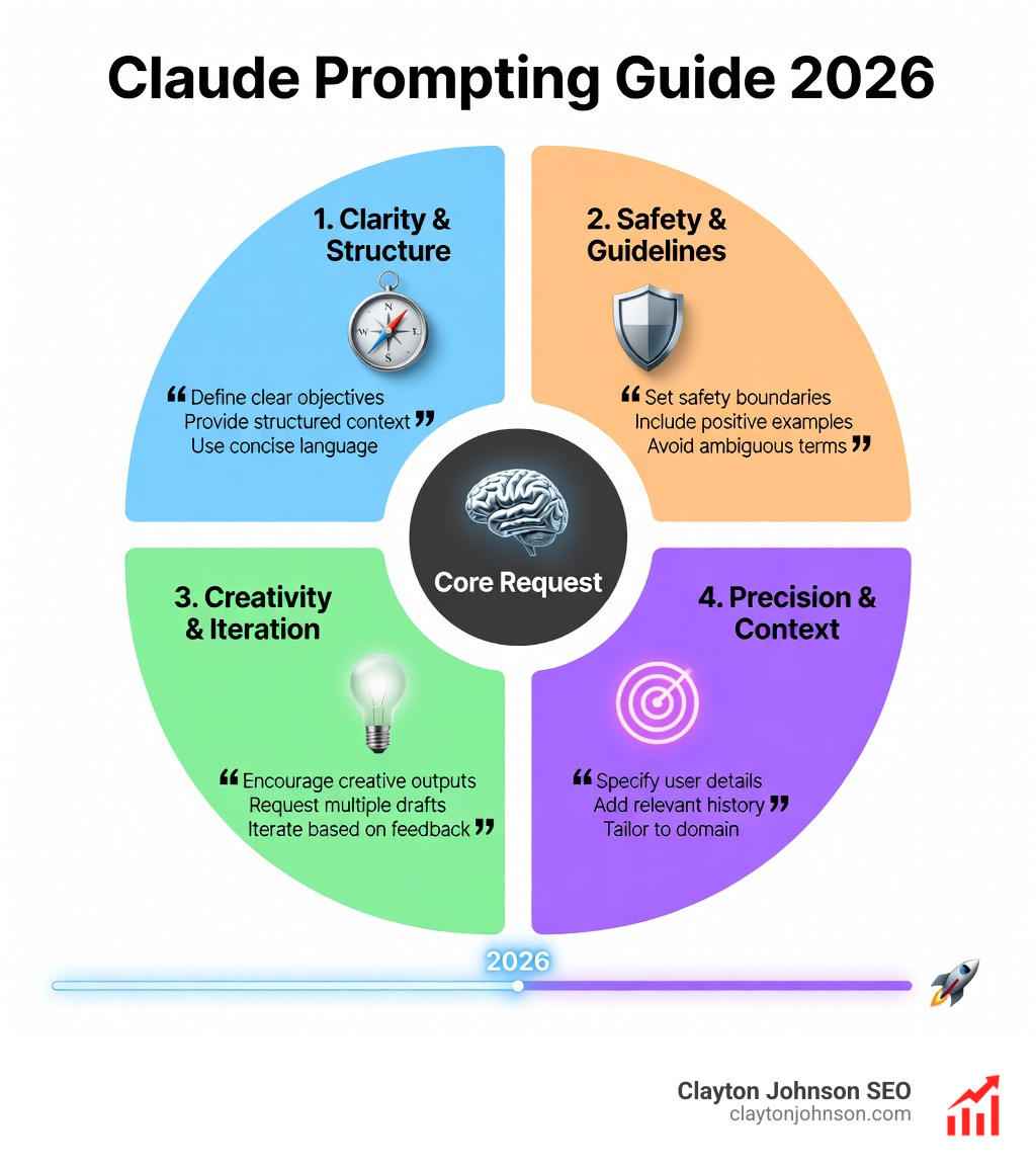 A structured XML prompt showing tags like instructions, context, and examples used to organize a complex request - How to prompt Claude