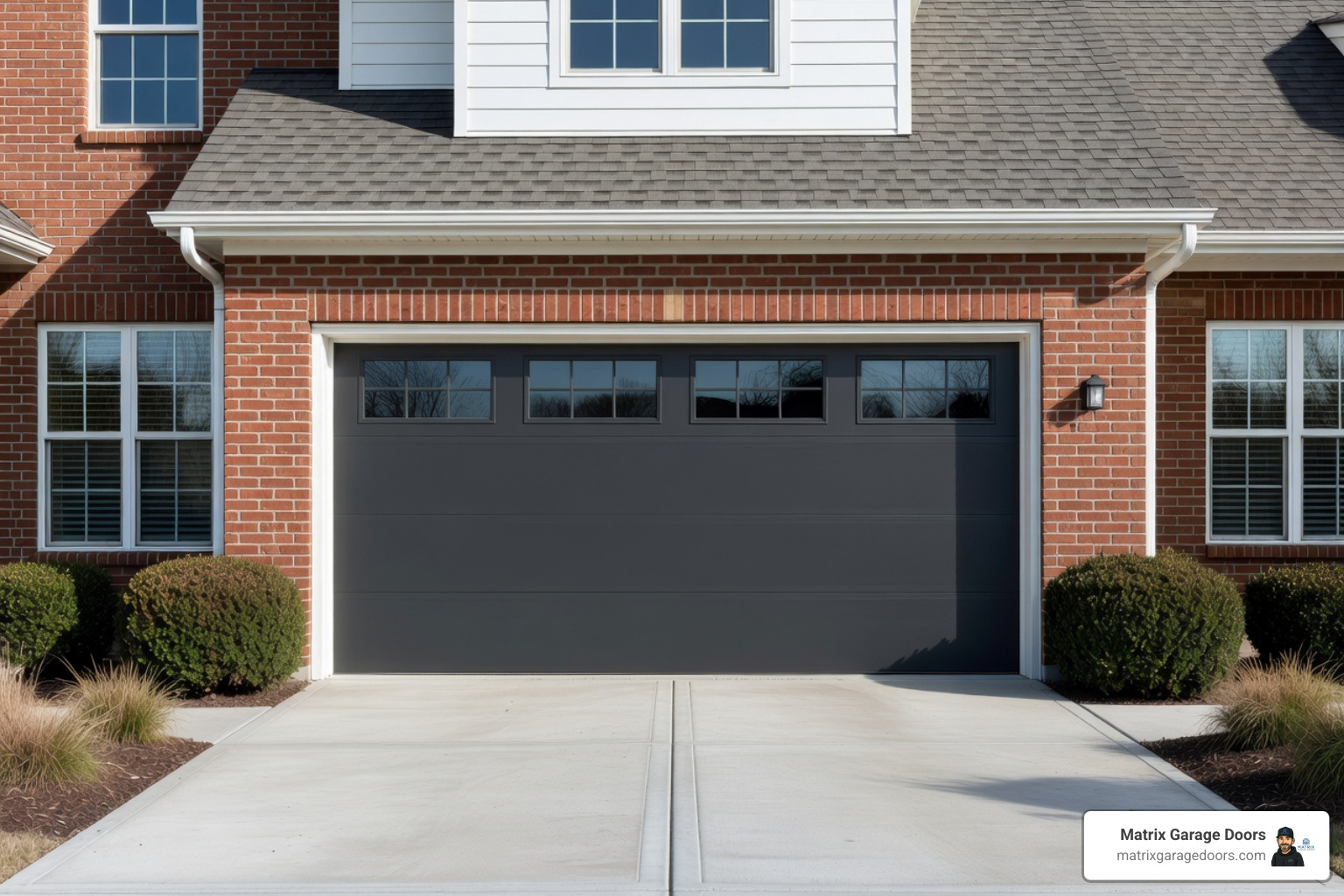 showcasing a variety of garage door materials like steel, wood, and glass - Garage door replacement cost