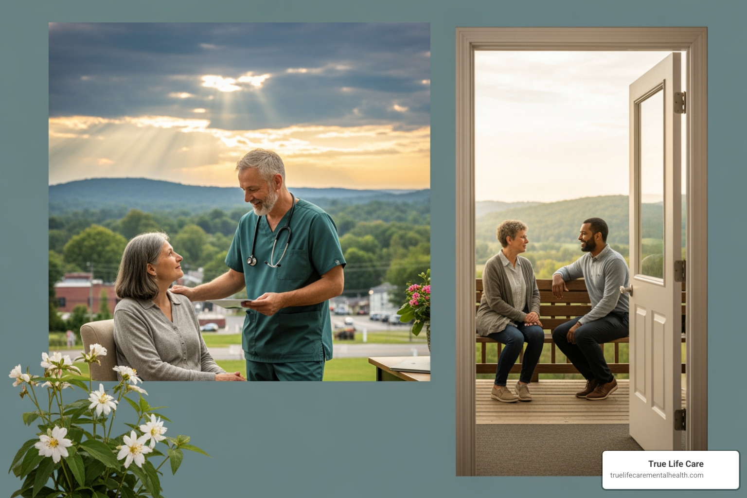 A clinical therapy setting showing a comfortable, safe space for individual counseling and psychiatric evaluation - Depression Treatment in Hunterdon County NJ