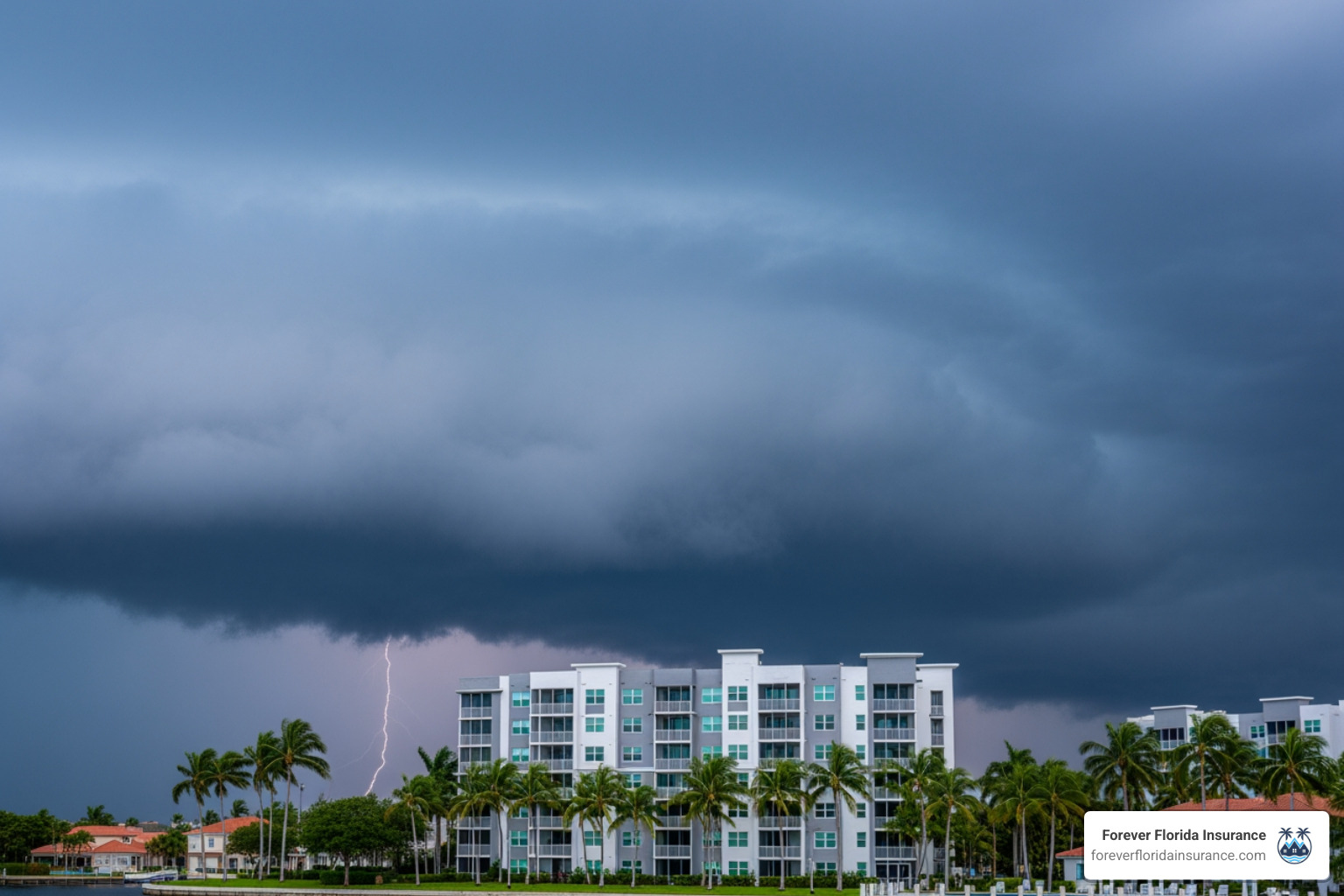 storm clouds over South Florida apartment complex - renters insurance pembroke pines storm clouds over South Florida apartment complex - renters insurance pembroke pines