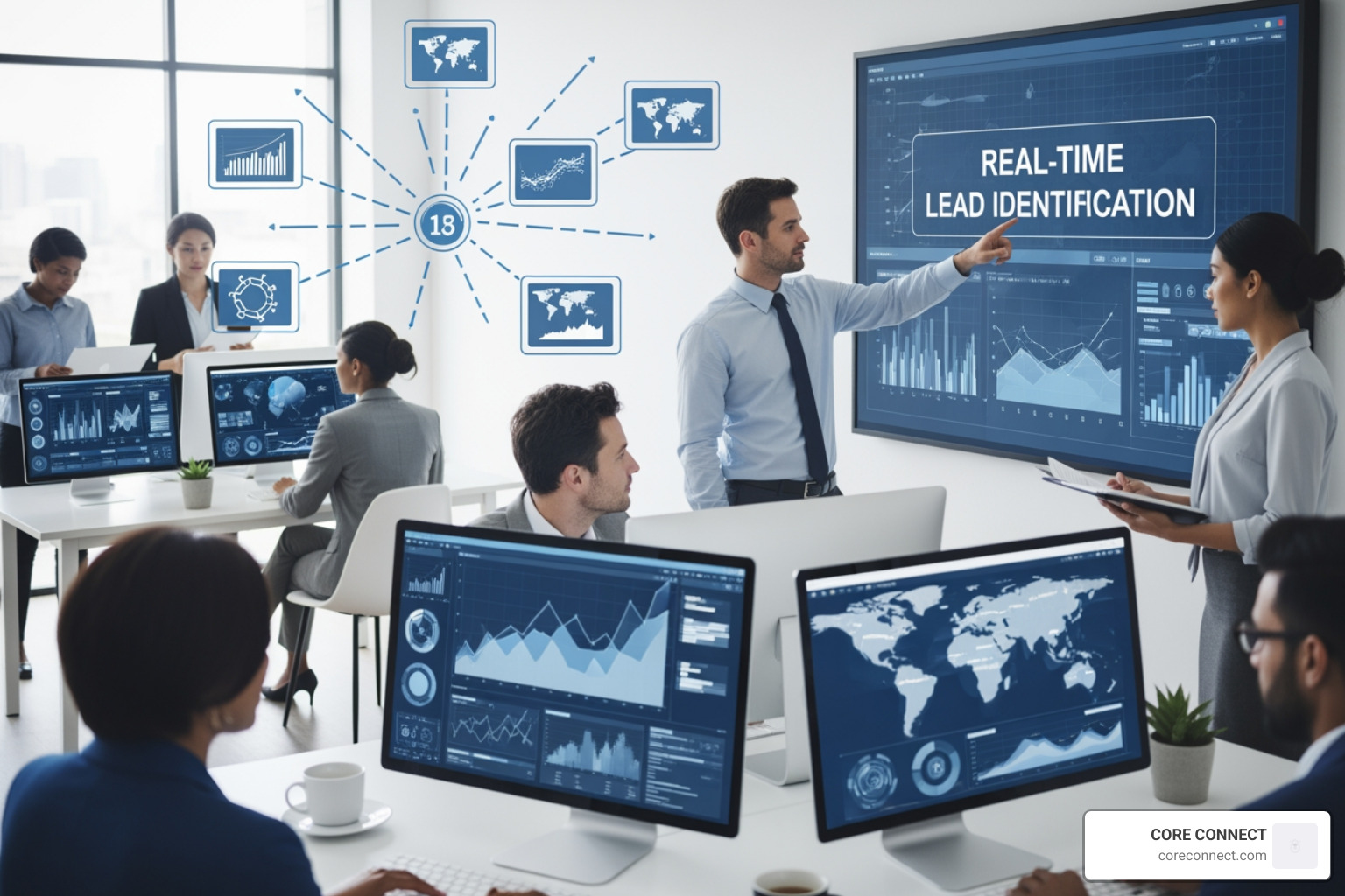 data streaming into a CRM in real time - real-time lead identification