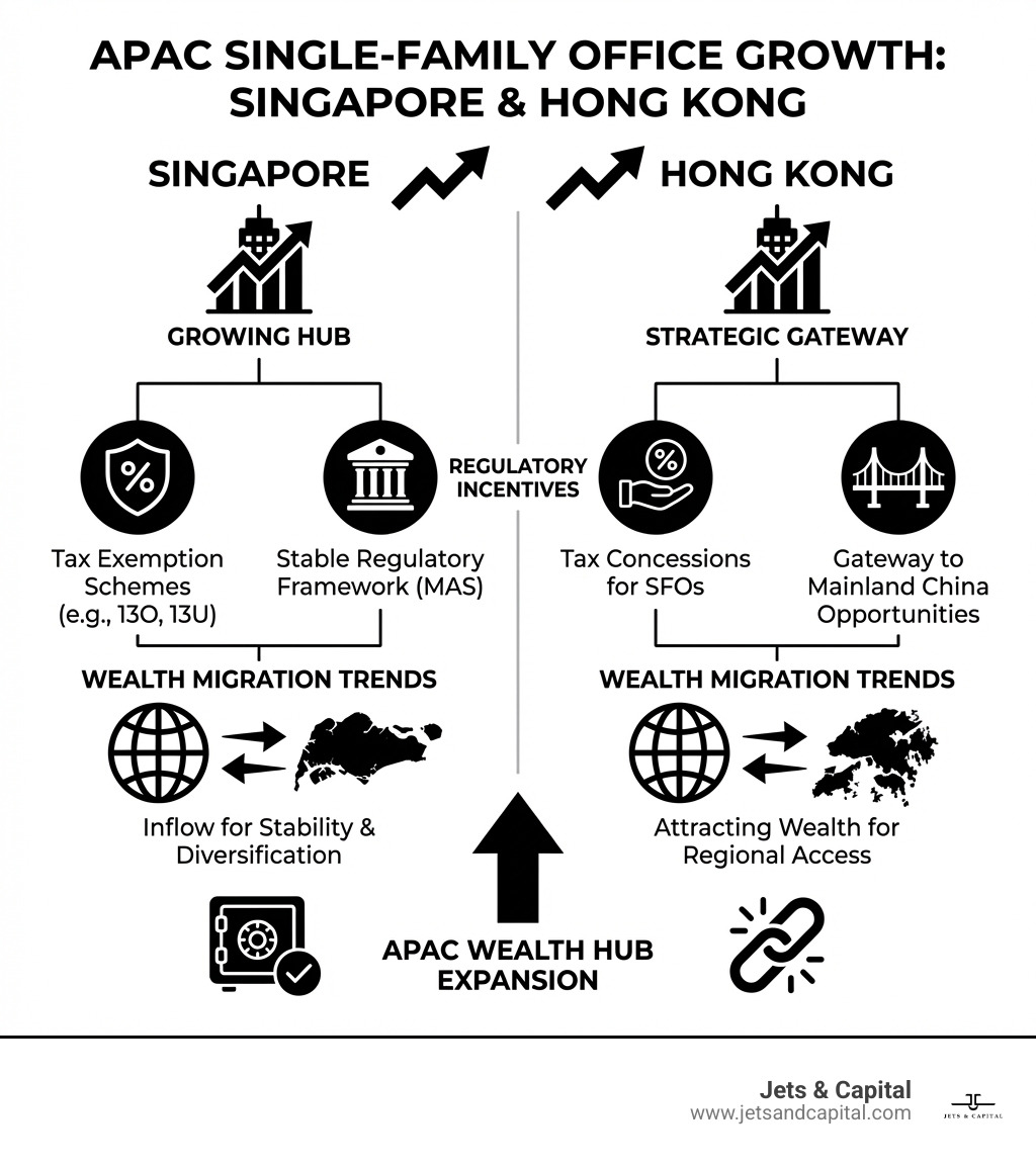 infographic showing growth of single-family offices in singapore and hong kong with key statistics on regulatory incentives and wealth migration trends - apac family office investment summit infographic infographic showing growth of single-family offices in singapore and hong kong with key statistics on regulatory incentives and wealth migration trends - apac family office investment summit infographic