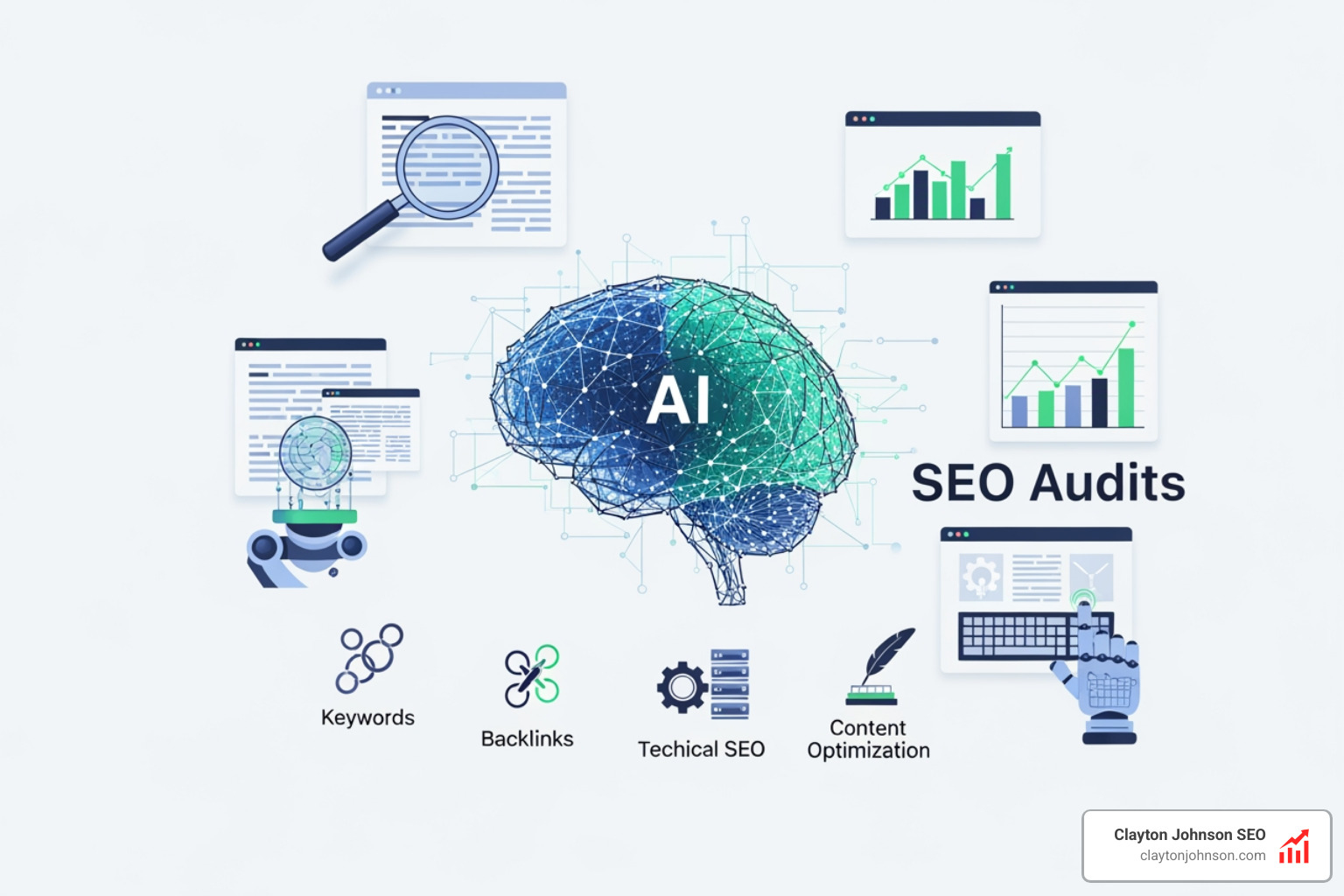 server room representing large scale AI data processing - what ai handles seo audits