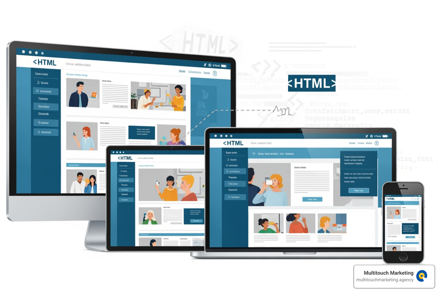 Comparison of a webpage on a smartphone: the left side shows a non-responsive site zoomed out and unreadable, the right side shows the same site with the viewport meta tag properly scaled and legible - responsive web design html Comparison of a webpage on a smartphone: the left side shows a non-responsive site zoomed out and unreadable, the right side shows the same site with the viewport meta tag properly scaled and legible - responsive web design html