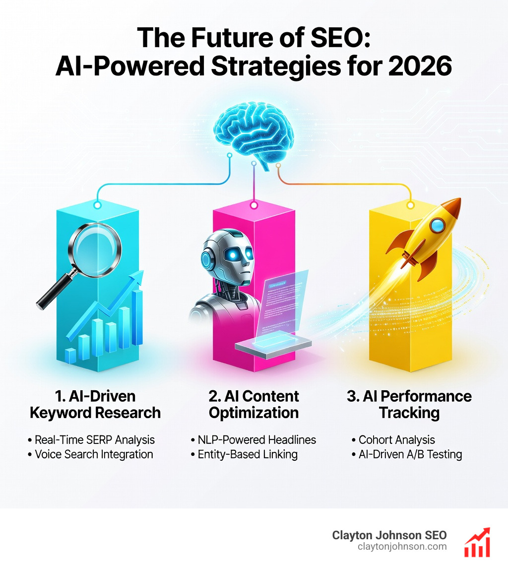 AI tech concept showing the connection between data points and generative search results - ai powered seo strategy
