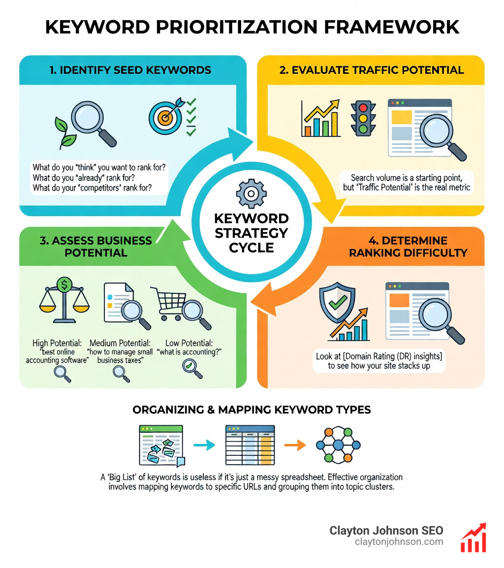 Keyword Prioritization Infographic - Keyword Strategy infographic 