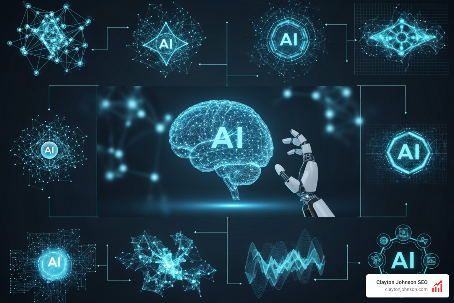 Image showing automated workflows where various AI tools like Slack, Notion, and Gmail are connected via Zapier to automate a content publishing sequence - AI Tools