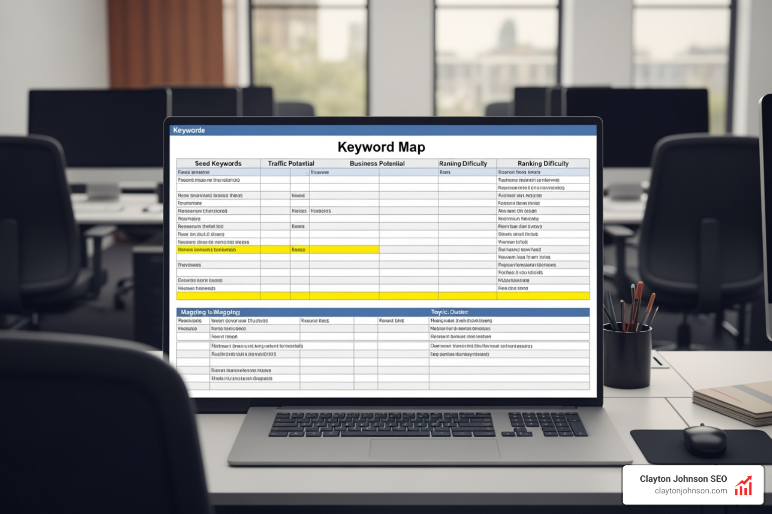 Keyword Map Template - Keyword Strategy