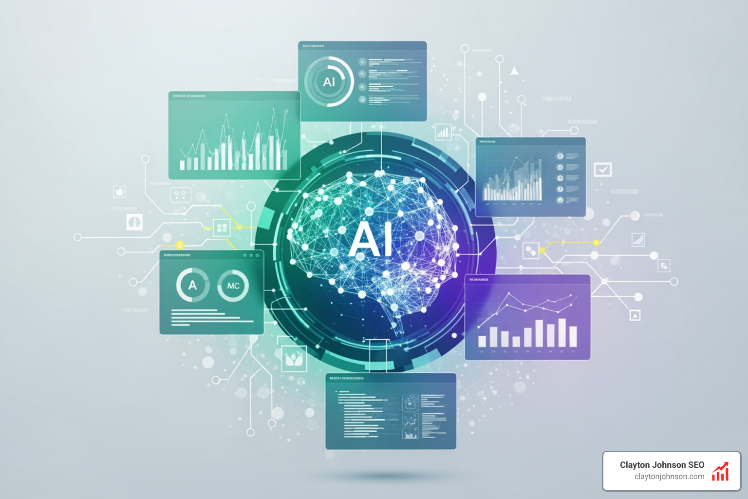 Modern AI analytics dashboard showing real-time anomaly detection, natural language query bar, and automated forecasting widgets - ai based analytics