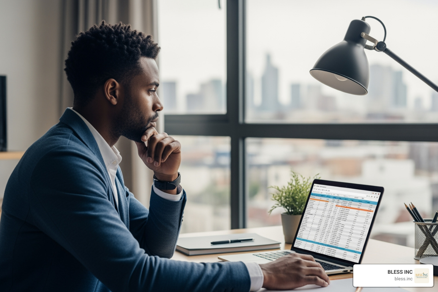 a person reflecting on financial self-assessment - sliding scale entrepreneur support a person reflecting on financial self-assessment - sliding scale entrepreneur support