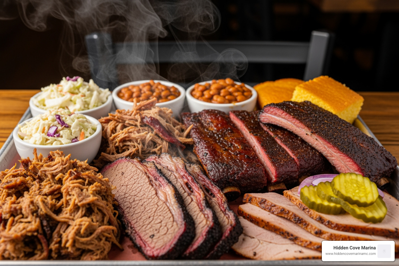 Family Platter featuring a spread of pulled pork, brisket, ribs, turkey, and multiple sides - swig and swine bbq Family Platter featuring a spread of pulled pork, brisket, ribs, turkey, and multiple sides - swig and swine bbq