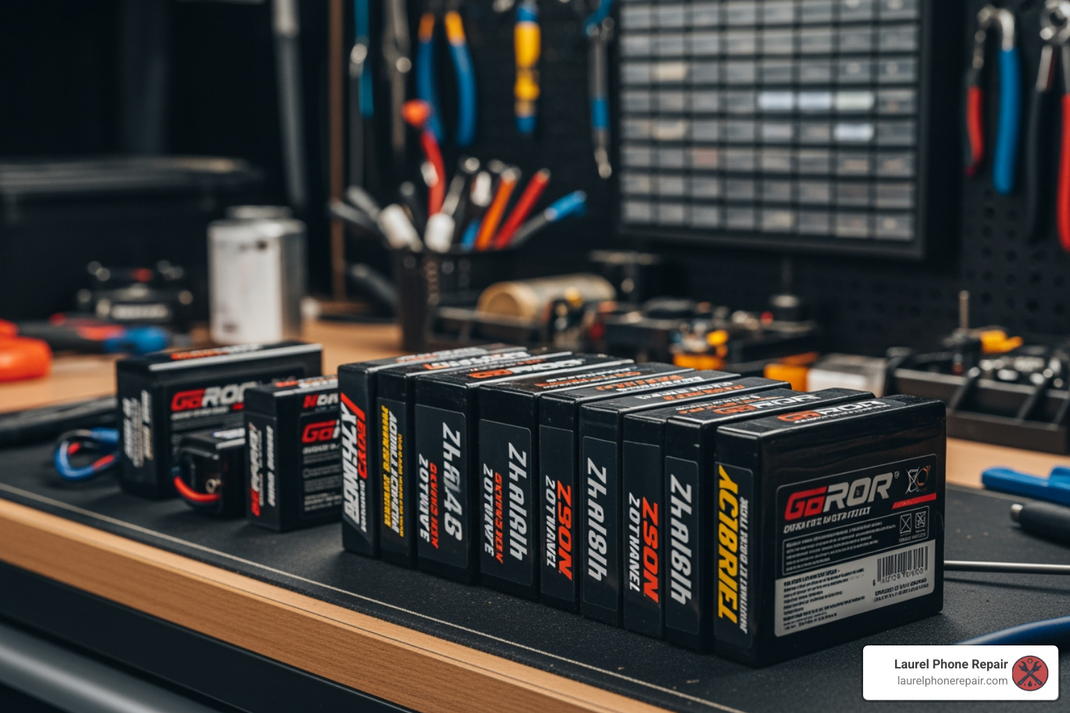 Various RC battery packs with labels highlighted showing mAh, Voltage, and C-ratings - RC car battery replacement Various RC battery packs with labels highlighted showing mAh, Voltage, and C-ratings - RC car battery replacement