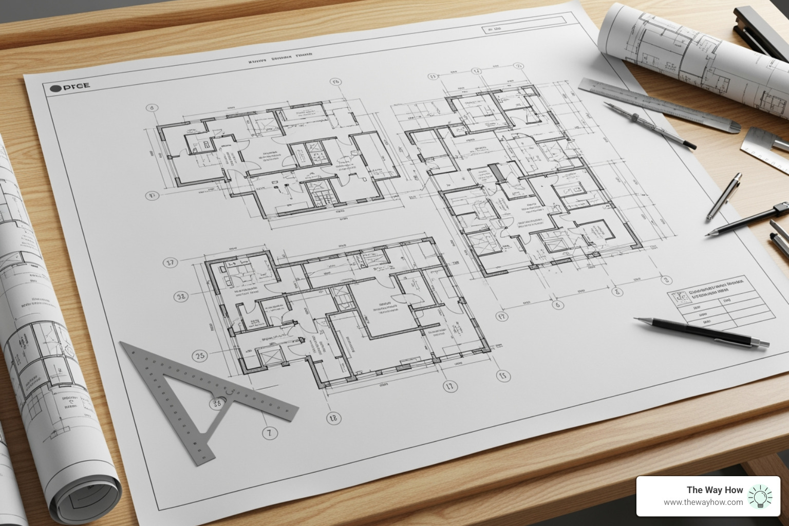 Conceptual image of a structured architectural blueprint representing a website's technical foundation and hierarchy - seo strategy for new website