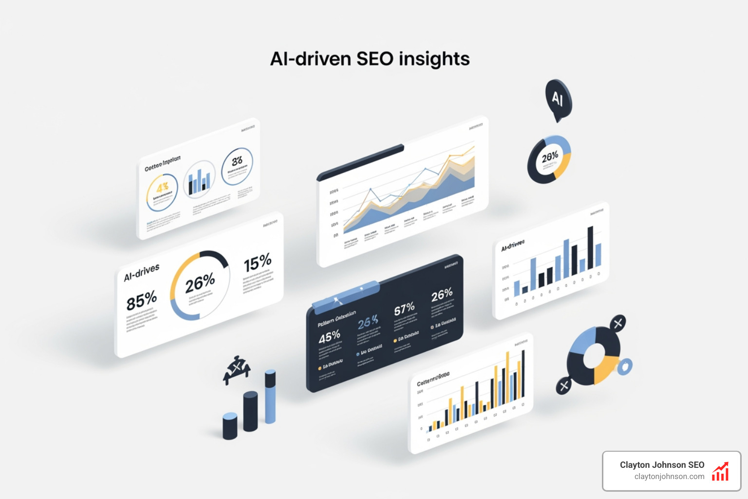 Enterprise style infographic highlighting AI-driven SEO insights and pattern detection - automated seo audit tools