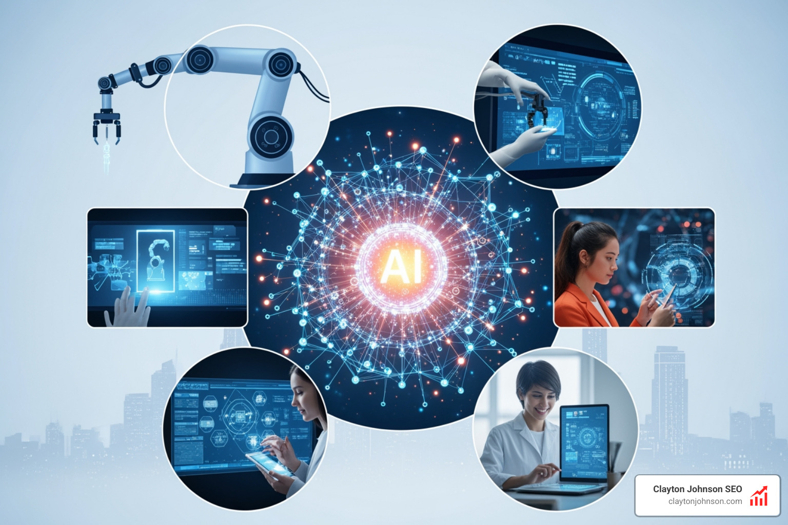 AI in healthcare showing a doctor reviewing a digital scan enhanced by AI overlays that highlight potential anomalies, representing protein structure prediction and drug discovery - what is artificial intelligence