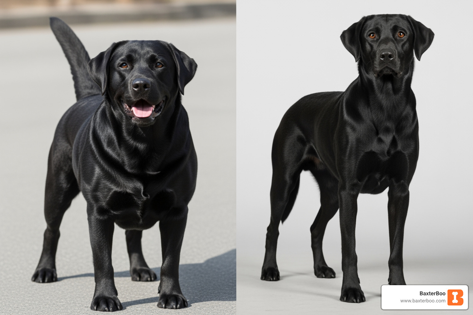English vs American Lab build comparison - black lab weight English vs American Lab build comparison - black lab weight