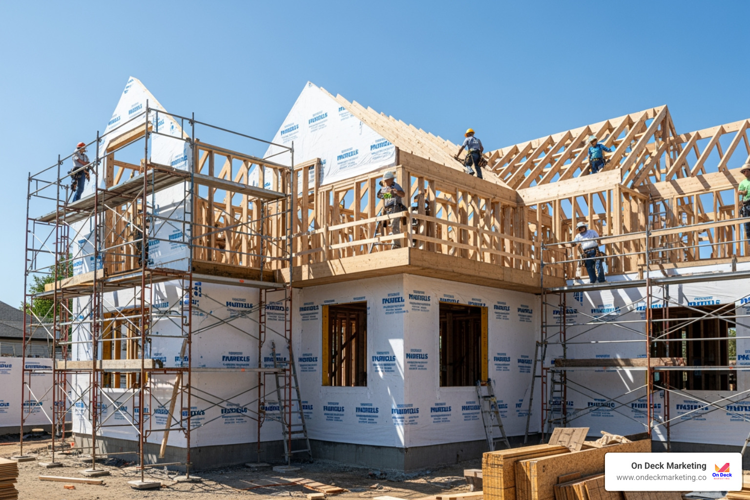 high-end residential construction site - lead generation for construction companies high-end residential construction site - lead generation for construction companies