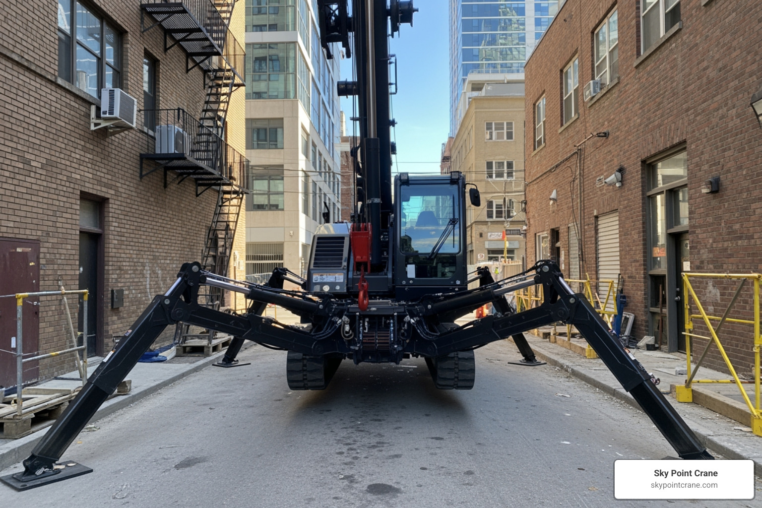 mini crane with outriggers fully extended - spider crawler crane mini crane with outriggers fully extended - spider crawler crane