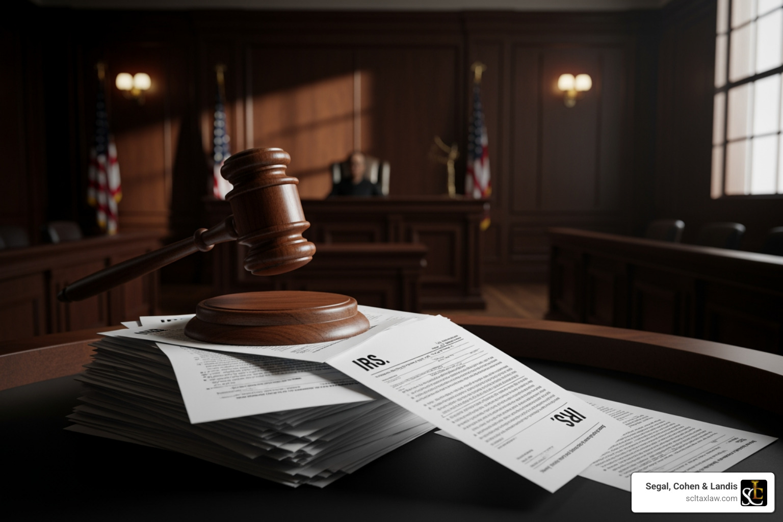 A gavel representing the legal and financial consequences of long-term tax non-compliance - affordable unfiled returns filing