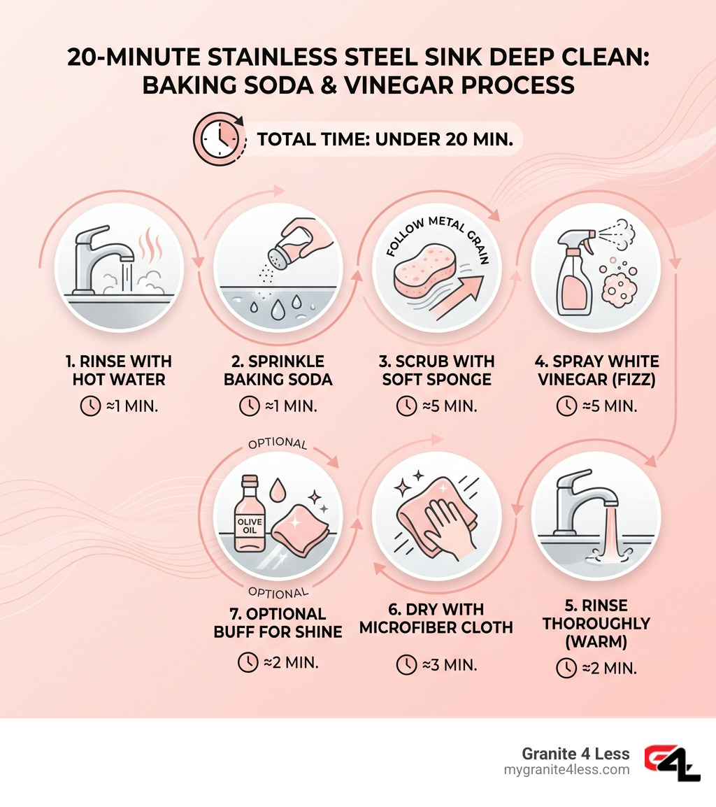 Rinsing Process How to Clean Stainless Steel Sink with Baking Soda: Top 5 Tips