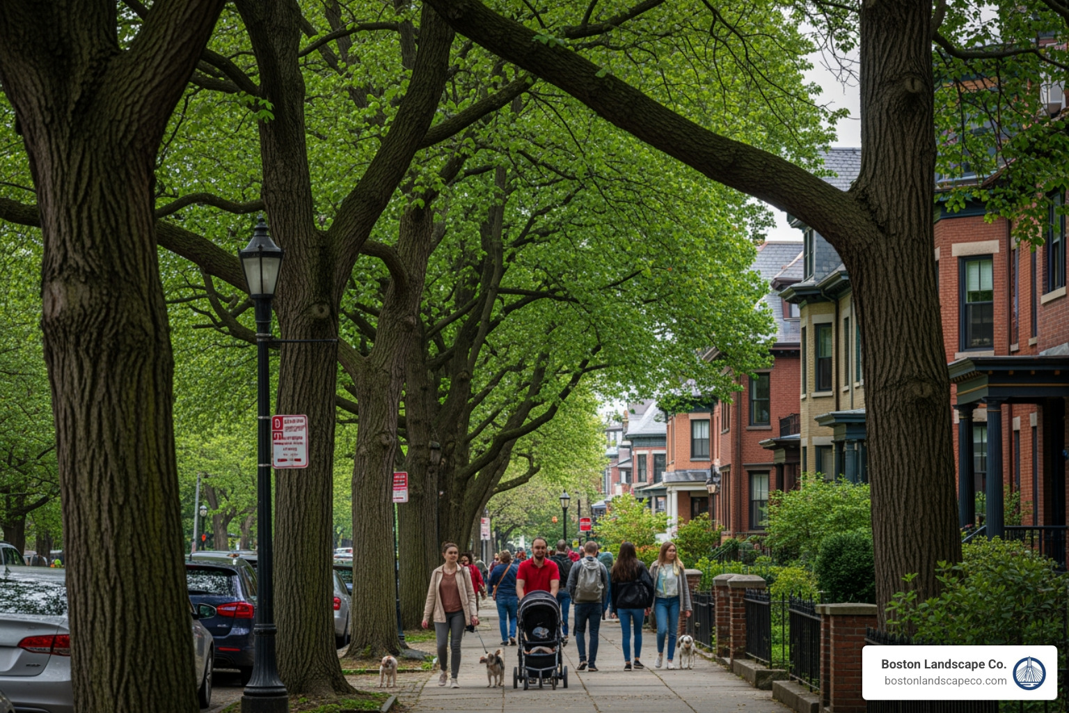 Brookline street lined with public shade trees - Tree Services Brookline MA Brookline street lined with public shade trees - Tree Services Brookline MA