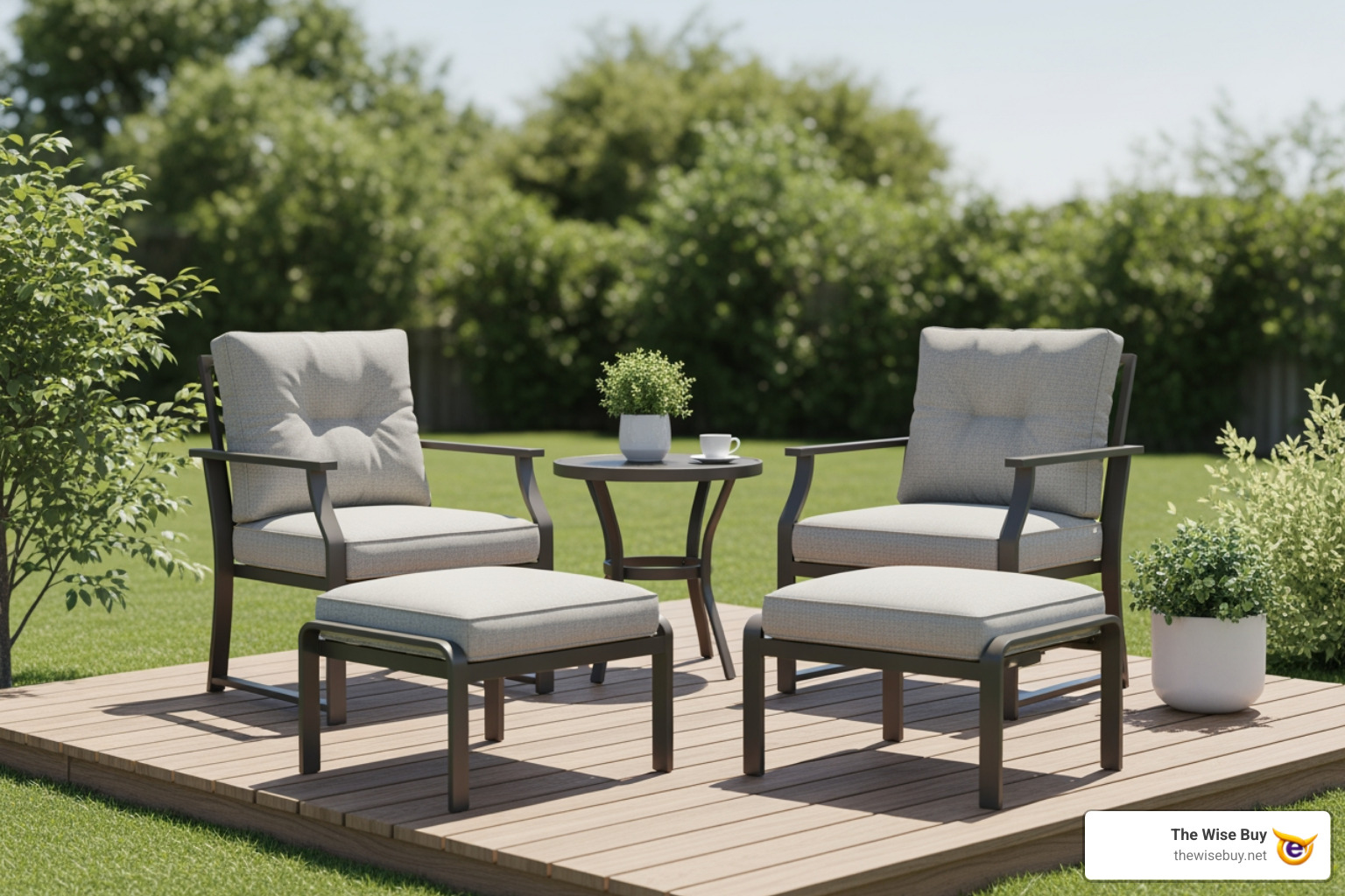 4-piece conversation set on a budget patio - best cheapest outdoor furniture 4-piece conversation set on a budget patio - best cheapest outdoor furniture